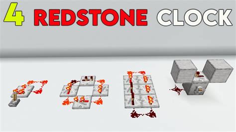 how to make a redstone clock bedrock